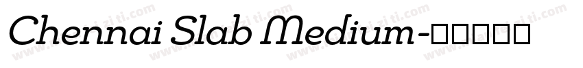 Chennai Slab Medium字体转换